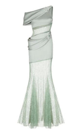 ONE SHOULDER LACE MAXI DRESS Dresses styleofcb