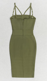 BODYCON MINI DRESS IN ARMYGREEN styleofcb