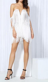 TASSEL MINI DRESS IN PINK Dresses styleofcb