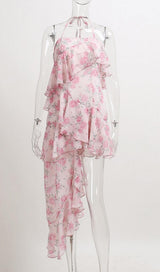 SLEEVELESS JACQUARD MINI DRESS IN PINK Dresses styleofcb