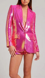 SEQUIN BLAZER SHORTS SET Sets styleofcb