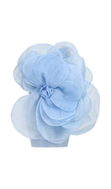 ONE SHOULDER FLOWER MINI DRESS IN BLUE Dresses styleofcb