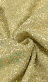 HALTER SEQUIN MIDI DRESS IN GOLD Dresses styleofcb