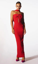 STRAPLESS MAXI DRESS IN BLACK Dresses styleofcb