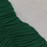 RUCHED MIDI DRESS IN GREEN styleofcb