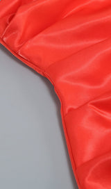 STRAPLESS BOWKNOT MINI DRESS IN RED Oh CICI