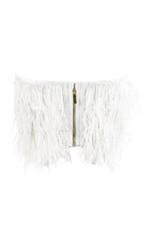 STRAPLESS FEATHER TOP Shirts & Tops styleofcb