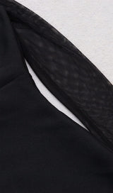 TULLE HIP WRAP DRESS IN BLACK styleofcb