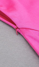 STRAPLESS LONG SLEEVE MIDI DRESS IN ROSE Dresses styleofcb