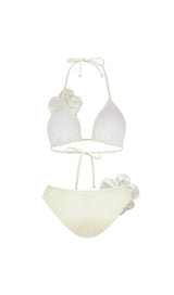 FLOWER BIKINI SUIT IN WHITE styleofcb