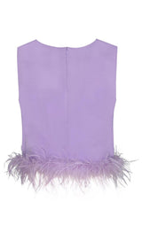 FEATHER TOPS IN LAVENDER Clothing styleofcb