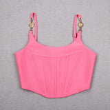 SATIN CORSET STYLE TOP styleofcb