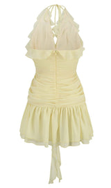 3D FLOWER MESH IRREGULAR MINI DRESS STYLE OF CB