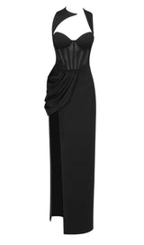FISHBONE MAXI DRESS IN BLACK Dresses styleofcb
