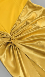 STRAPLESS CORSET MAXI DRESS IN YELLOW Dresses styleofcb