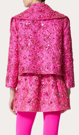 JACQUARD FLORAL BLAZER Outerwear Gloria Lanvin