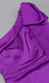 ONE SHOULDER BODYCON MIDI DRESS IN PURPLE Dresses styleofcb
