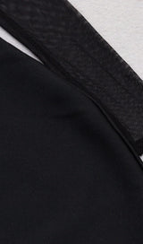 TULLE HIP WRAP DRESS IN BLACK styleofcb