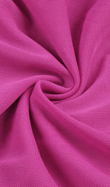 PLUNGING NECKLINE RUFFLE DRESS IN PINK styleofcb