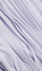 PLEATED CHIFFON MINI DRESS IN LAVENDER styleofcb