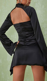 SATIN MINI DRESS IN BLACK Dresses sis label
