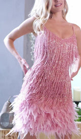 TASSEL FEATHER MINI DRESS Dressers styleofcb