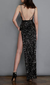 SEQUIN BANDAGE BACKLESS MINI DRESS Dresses styleofcb