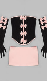 CORSET BOWKNOT TWO PIECE SET Clothing styleofcb