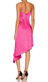 BANDAGE BACKLESS MIDI DRESS IN PINK Dresses styleofcb