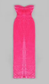 STRAPLESS MAXI DRESSES IN PINK DRESSES styleofcb