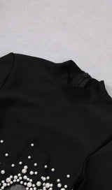 PEARL HOLLOW SEXY DRESS IN BLACK DRESSES styleofcb