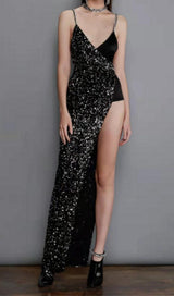 SEQUIN BANDAGE BACKLESS MINI DRESS Dresses styleofcb