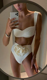ROSE EMBELLISHED BIKINI SUIT IN IVORY styleofcb