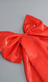 STRAPLESS BOWKNOT MINI DRESS IN RED Oh CICI