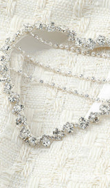 CHANEL'S STYLE WITH FEATHER SHORT SKIRT SUIT IN WHITE styleofcb