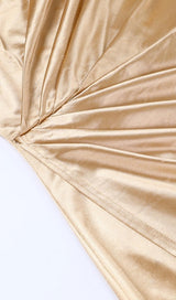 ONE SHOULDER BODYCON MAXI DRESS IN GOLD Dresses styleofcb