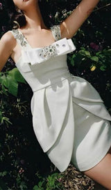 CRYSTAL STRAPPY MINI DRESS IN MINT DRESS STYLE OF CB