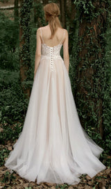 MESH LACE HALTER SIMPLE MORI MAXI DRESS IN WHITE styleofcb