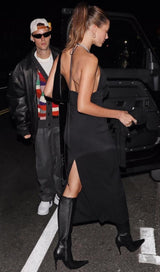 DEEP V MAXI DRESS IN BLACK Dresses styleofcb