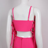 FEATHER CUTOUT BANDAGE DRESS Dresses styleofcb