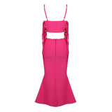 FEATHER CUTOUT BANDAGE DRESS Dresses styleofcb