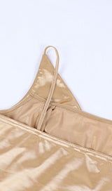 ONE SHOULDER BODYCON MAXI DRESS IN GOLD Dresses styleofcb