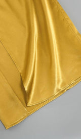 STRAPLESS CORSET MAXI DRESS IN YELLOW Dresses styleofcb