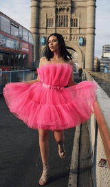 LAYERED STRAPLESS MINI DRESS Dresses styleofcb
