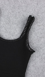 ASYMMETRIC BANDAGE MIDI DRESS IN BLACK Dresses styleofcb