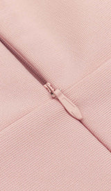 ASYMMETRICAL CORSET MIDI DRESS IN PINK DRESS STYLE OF CB