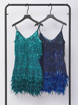 TASSEL FEATHER MINI DRESS Dressers styleofcb