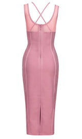 BANDAGE MIDI DRESS IN PINK Dresses styleofcb