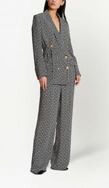 COLOURWAY BELTED DOUBLE-BREASTED BLAZER DRESS styleofcb