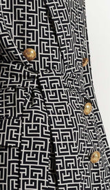 COLOURWAY BELTED DOUBLE-BREASTED BLAZER DRESS styleofcb